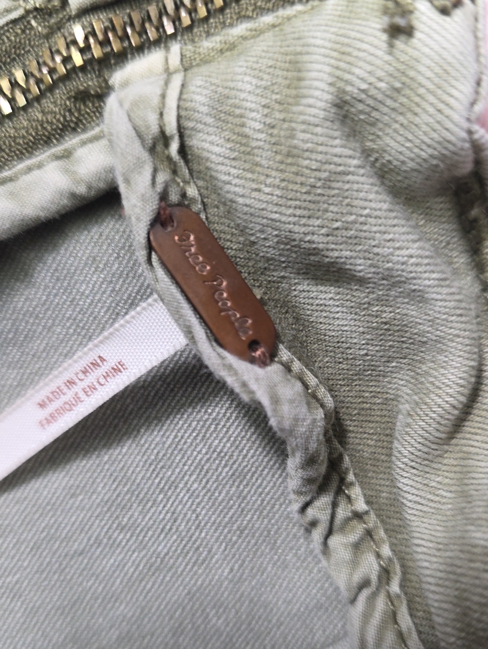 Free People, Modern Femme Earth Toned Olive Green Skirt Size 4 - Picture 2 of 6